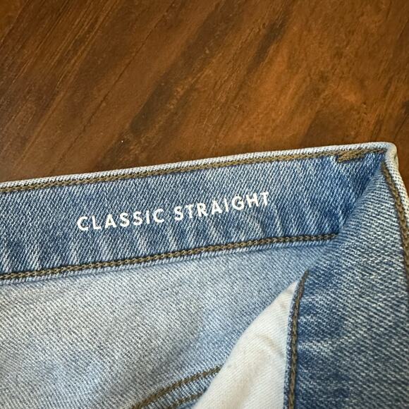 J. CREW Classic Straight Jeans Blue Denim High Rise Stretch Y2K Work - Picture 10 of 15
